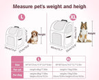 Pecute Cat Backpack Carrier, Expandable Cat Carrier Backpack with Breathable Mesh, Pet Carrier Backpack for Cats Small Dogs Puppies, Dog Backpack Carrier Great for Travel Hiking Camping Outdoor