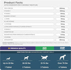 Eye Support for Dogs - 120 Chewable Tablets - Supplements for Vision, Eye Vitamins for Dogs, with Cod Liver Oil Antioxidant, Omega 3 EPA and DHA Fatty Acids.