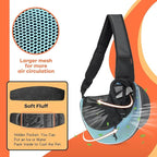 YUDODO Pet Sling Carrier for Small Dogs & Cats – Hands-Free Puppy Carrier with Safety Hook, Large Zipper Pocket, Soft Breathable Mesh, Adjustable Strap & Reflective Strip (Cyan 3.0 S)