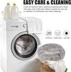 Calming Dog Beds & Cat Cave Bed with Hooded Cover,Washable Round Beds for Small Medium Pets,Anti-Slip Faux Fur Fluffy Coved Bed,Comfortable Warming Pet Bed (20 * 20inch,Khaki)