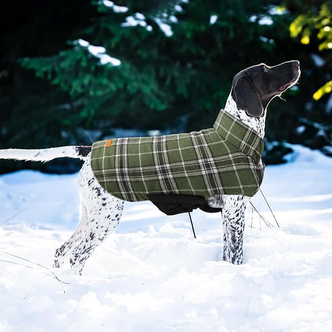 Kuoser Warm Dog Coat, Waterproof Dog Coats for X-Small Dogs, Adjustable Durable Doggie Winter Jacket Reversible Cozy Puppy Cold Weather Apparel from Small to Large Breed, Blue XS