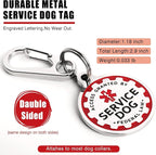 Service Dog Vest Harness+ID Tag+10 Patches,Metal Serivce Dog Tag&Reflective Emotional Support Dog Vest with Handle for Small Dogs,Easy Put On/Off for Training/Walking/Everyday Blue XS