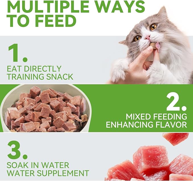 OPET Freeze Dried Cat Treats - Single Ingredient High Protein Pet Food, Healthy Training Snacks, Freeze Dried Duck Food Toppers for Cats and Dogs, Grain Free (Duck, 4 Pack)