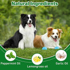 Dog Repellent for Yard, 36 Pcs Natural Peppermint Oil Dog Cat Deterrent Ball Outdoor Indoor Preventing Dogs from Peeing Scratch and Chew, Keep Dogs Out of Lawn Garden, Blue