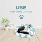 Whiskers & Friends Cat Bed, Cat Beds for Indoor Cats Washable, Orthopedic Soft Fluffy Round Calming Pet Bed for Small to Large Kitty Kittens & Dogs, Small Dog Beds & Furniture