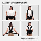 Dog Sling Carrier for Small Dogs - Anti-Anxiety Cat Sling, Puppy Pouch - Pet Sling in Gray Black Blue Green Pink Yellow (Black, Standard)