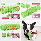 Guardians Dog Chew Toys for Aggressive Chewers, Dog Toothbrush Care Cleaning Stick, Puppy Toothing Chew Toy for Small Middle Pets (Blue+Green)