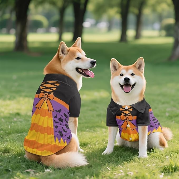 Halloween Dog Shirt Dog Clothes for Large Dogs Boy Girl Cat Clothes Soft Puppy Outfit Adorable Pet T-Shirts Kitten Costume Apparel Breathable Summer Female Male Puppy Shirts