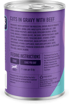 A Strong Heart Wet Dog Food, Cuts in Gravy with Beef - 13.2 oz Cans (Pack of 12), Made in The USA with Real Beef