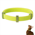 Safety Cat Collar Pro - U.S. IDA Gold Awarding Design, Elastic Quick Release Cat Collar with Buckle Non Breakaway - Lightweight for Kitten All Small Large Cats (Lime Green, S 5.9-11.8")