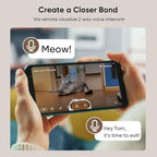 Automatic Cat Feeder with 2K Camera, Laser Tease Pet, 2.4 & 5GHz WiF Pet Feeder for Cat & Dog, Schedule Feeding Pet Food Dispenser w/Camera Rotates Up and Down, Night Vision, 2-Way Audio, 4L