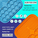 Dog Lick Mat, 3 Pcs Lick Mat for Dogs with Suction Cups for Anxiety, Peanut Butter Dog Licking Mat Slow Feeder Dispensing Treater Lick Pad for Dogs Cats Bathing Grooming