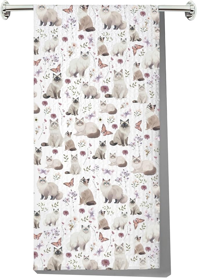 G2TUP Ragdoll Cat Kitchen Towels Ragdoll Cat Dish Towel Ragdoll Cat Lover Gifts Ragdoll Cat Owner Gift Ragdoll Cat Housewarming Gifts (Ragdoll cat kt)
