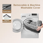 EHEYCIGA Memory Foam XL Dog Bed for XLarge Sized, Extra Large Orthopedic Dog Sofa with Sides and Waterproof Liner, Washable Bolster Pet Couch with Removable Cover, 48x35x7.5 Inch, Grey