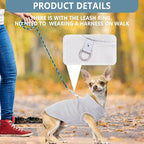 2 Pack Dog Sweater with Leash Ring Winter Warm Pet Sweater Thick Clothes Coat Fleece Dog Sweaters for Small Dogs Girl Boy for Chihuahua, French Bulldog, Dachshund，Small