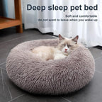Cat Beds for Indoor Cats,20 Inch Dog Bed for Small Melium Large Dogs, Washable-Round Pet Bed for Puppy and Kitten with Slip-Resistant Bottom