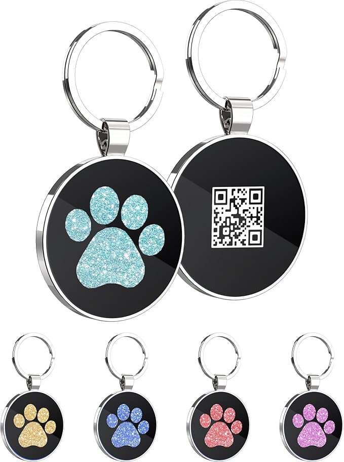 Personalized Dog Tags - Custom QR Code Pet ID Tags - Free Online Scan for Instant Pet Location Alert Email