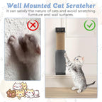 VCEPJH 2 Pack Cat Scratching Post Wall Mounted, 11.8 in Cage Mount Cat Scratcher with Self Groomer and Massager Sisal Crate Climbing Post for Indoor Kitten