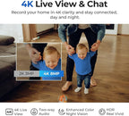 IMILAB C40 4K Indoor Security Camera, Room Camera for Kid/Baby/Pet, 5G WiFi Pan/Tilt Indoor Cam/Person Pet Track, Powerful AI Detection, Color Night Vision, SD/Cloud Storage, Easy Pairing, Plug in.