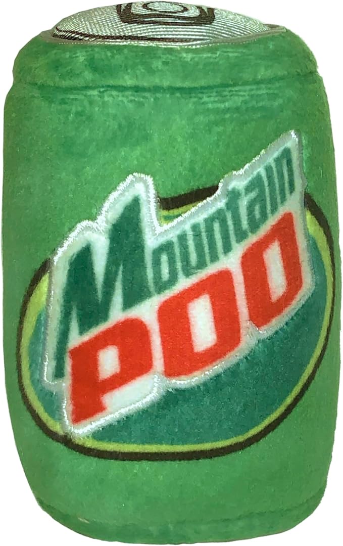 Huxley & Kent Funny Dog Toy w/Squeaker – Power Plush Squeaky Dog Toys for Small, Medium & Large Dogs – Soft Stuffed Animal for Indoor Play & Fetch - Mountain Poo, Small