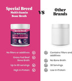 Cat Multivitamin with Grass-Fed Beef Bone Broth – Daily Supplement for Immune, Joint, Skin, Coat & Gut Health – Omega 3s, Lysine, Beta Glucan, Vitamins A-E, C, D – 90 Day Supply – No Fillers