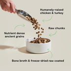 Open Farm, RawMix Dry Dog Food with Ancient Grains, Protein-Packed Kibble Coated in Bone Broth with Freeze Dried Raw Chunks, Chicken & Turkey, Open Prairie Recipe, 20lb Bag