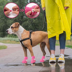 Dog Shoes Breathable Dog Shoe for Hot Pavement, Dog Booties and Paw Protectors, Non-Slip Waterproof Dog Sandals Boots (Pink, M: (2.6’’x2.3'')(L*W))