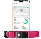 Fi Series 3+ Smart Dog Collar - GPS Dog Tracker and Activity & Fitness Monitor, Waterproof, LED Light, Escape Alerts, Nationwide Coverage [Free 6 Month Membership] (Pink, Extra Small)