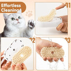 4 in 1 Pet Steam Brush for Shedding,Rechargeable cat brushes for indoor cats,Quiet Detangling Brush for Long Haired Cats and Dogs(White)