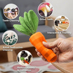 Dog Toy Squeaky Chew Toys for Aggressive Chewers Dog Easter Rubber Toy for Training and Cleaning Puppy Teething Toys Durable Interactive Tough for Puppy Medium