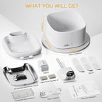 Wireless Cat Water Fountain, 118oz/3.5L Battery Operated Cat Fountain with 3 Modes, Ultra Quiet with Motion Sensor Automatic Pet Water Dispenser for Cats Dogs Multiple Pets (Black, M)