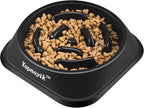 Slow Feeder Dog Bowls for Healthy Eating, Non-Slip and Anti-Choking Design, Reduces Bloating & Overeating for Medium Dogs and Cats, Easy to Clean