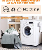 Outdoor Pet Heating Pad for Cat & Dog, Indoor Warming Heated Mat Pad, Adjustable Waterproof Heated Dog Cat Bed with 6 Temperature & 5 Timers Set Auto Off, Pet Heater Warmer Blanket