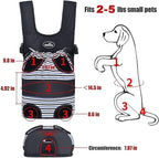 Pet Carrier Backpack, Pet Front Dog Carrier Backpacks, Adjustable Pet Front Cat Dog Carrier Backpack Travel Bag, Legs Out, Easy-Fit for Traveling Hiking Camping for Small Cats Dogs