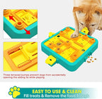 Dog Puzzle Toy Mental Stimulation - Level 3 in 1 Dogs Food Feeder Puzzle, Dog Treat Puzzle Feeder (Advanced-Blue Board)