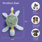 Turtle Squeaky Dog Toy - New 2025 Indestructible Tug of War Crinkle Dog Toy for Aggressive Chewers, Tough Large Breed Interactive Trianing Fun to Keep Them Busy