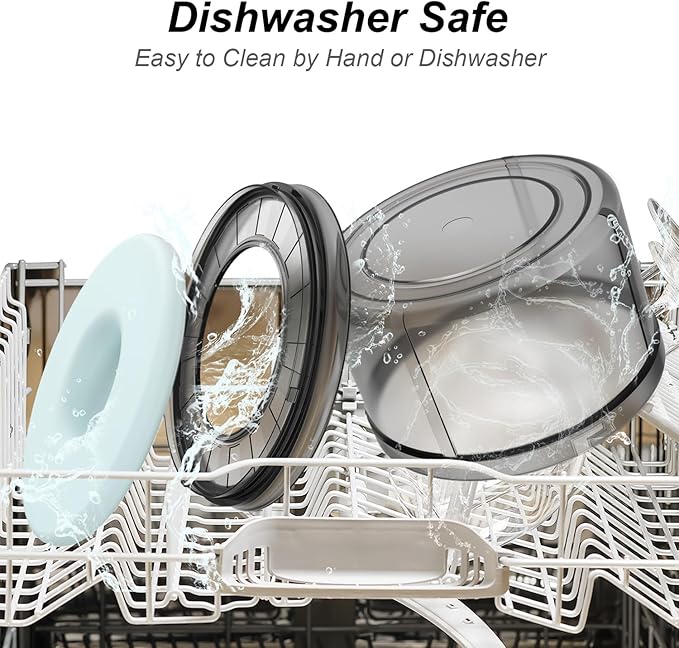 1Gallon No Spill Dog Water Bowl-3.8L Large Capacity, BPA-Free, Anti-Splash & Anti-Digging Design with Non-Slip Base for Messy Drinkers