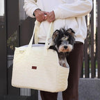 Small Dog Carriers Purse Bag,Gray,Recommand for Gentle/Lazy Adult Pets,Cats,Fashion Womans Totes Style Lightweight Pups Kitties Bunny Go to Vet Picnic Outdoor