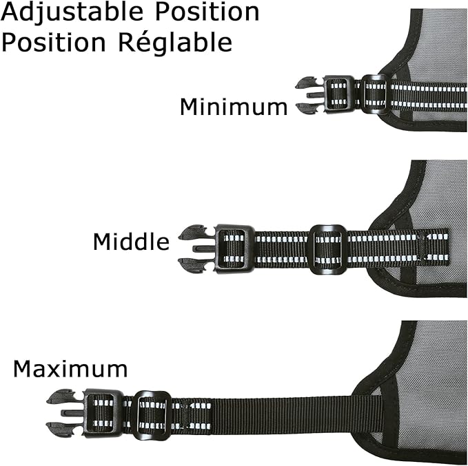 HEELE Dog Harness, No Pull Adjustable Padded Reflective Harness for Small Medium Large Dogs with Handle for Walking Training, Grey, M