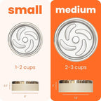 Trot Pets Premium Dog Bowls | Stainless Steel Bowl Set for Small, Medium, or Large Dogs | Non-Slip Food and & Water Slow Feeder | Durable, BPA-Free, Anti-Skid, Dishwasher Safe (Slate, Small)