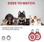 Cat Tags Personalized Small, QR Code Cat Name Tags for Kitten Collar, Scan Location Alerts, Red S