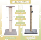 Cat Scratching Post-Scratching Post with Sisal Rope for Indoor Cats Large Cat Scratching Post sisal cat Scratcher Cute for Kitten Scratching Post(25 inch)