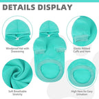 KOOLTAIL Basic Dog Hoodie - Soft and Warm Dog Hoodie Sweater with Leash Hole and Pocket, Dog Winter Coat, Cold Weather Clothes Sweatshirt for Small Medium Large Dogs Puppy Cat Boys Girls Lake Blue XL