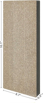 Way Basics Premium Wall Mount Scratch Pad Cat Scratcher with Silvervine Catnip - zBoard Lasts 2X Longer