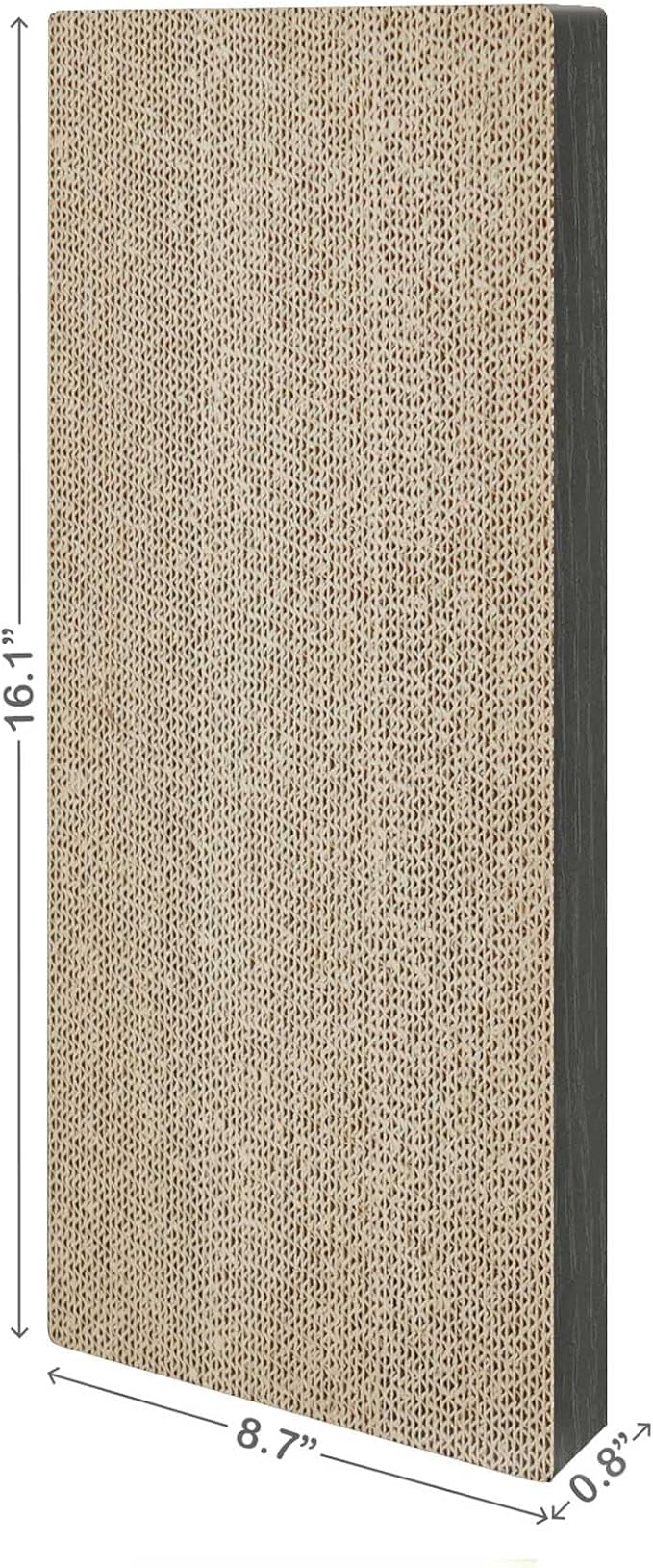 Way Basics Premium Wall Mount Scratch Pad Cat Scratcher with Silvervine Catnip - zBoard Lasts 2X Longer