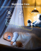 ZUMIMALL Security Camera Indoor, 5G/2.4G WiFi Baby Monitor with Camera and Audio, 2K Wired Pet Cameras for Home Security, One-Click Call, Auto Tracking, Cry/PIR/AI Detection, Alexa/ONVIF/Cloud