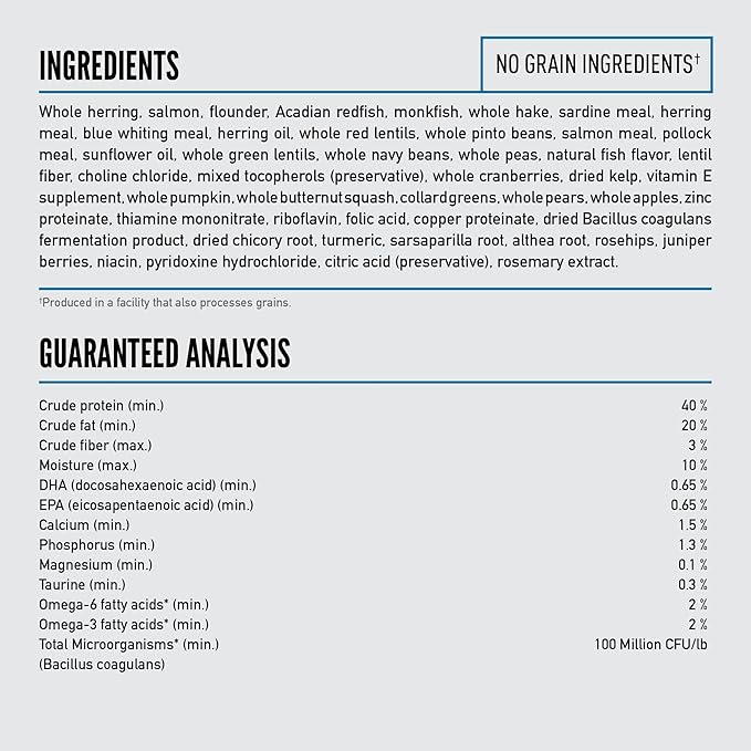 ORIJEN Grain Free High Protein Premium Dry Cat Food Six Fish Recipe 7lb Bag