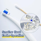 Small Dog Toothbrush, Cat & Puppy Tooth Brushing Kit, Ultra Soft & Mini 15° Curved Head Teeth Brush for Kitten & Tiny Pet, Doggy Toothbrushes Deep Dental Clean, Soft Bristles, 2 PCS - White