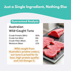 ALFIE'S TREATOS Tuna for Dogs & Cats (2.65 oz), Air-Dried Dog Treats, Omega-3 Food Topper & Training Reward, Australian Wild-Caught, Single Ingredient, Freeze-Dried Alternative