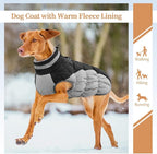 Dog Winter Jacket Cozy Reflective Waterproof Windproof Warm Pet Garment,Comfortable Cold Weather Fleece Apparel Outfits with Zipper Closure for Small Medium Large Dogs Puppy Walking,XXX-Large